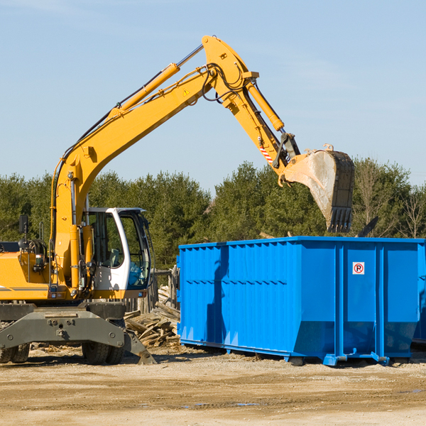 can i choose the location where the residential dumpster will be placed in Braswell GA